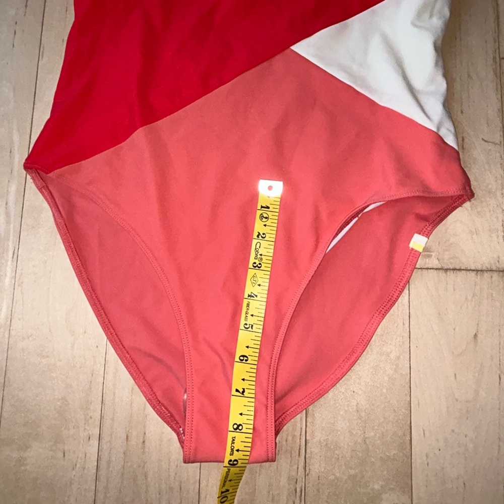Summersalt The Marina Colorblock Grapefruit & Coral One-Piece Swimsuit 12 NWOT - Picture 7 of 13